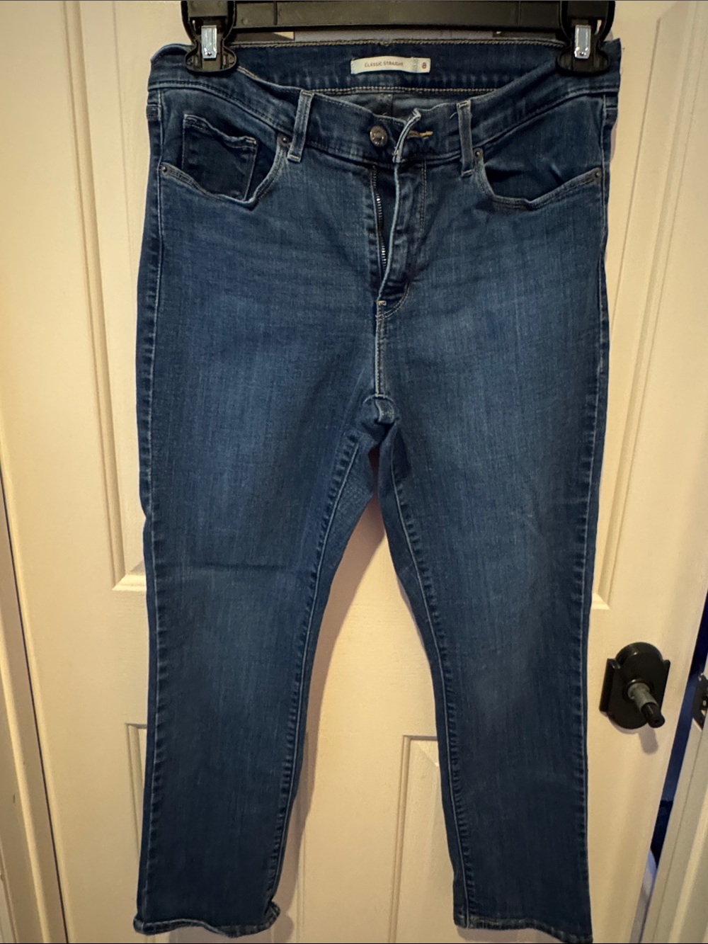 Levi’s Casual Mid-Rise Dark Blue Women’s Jeans
